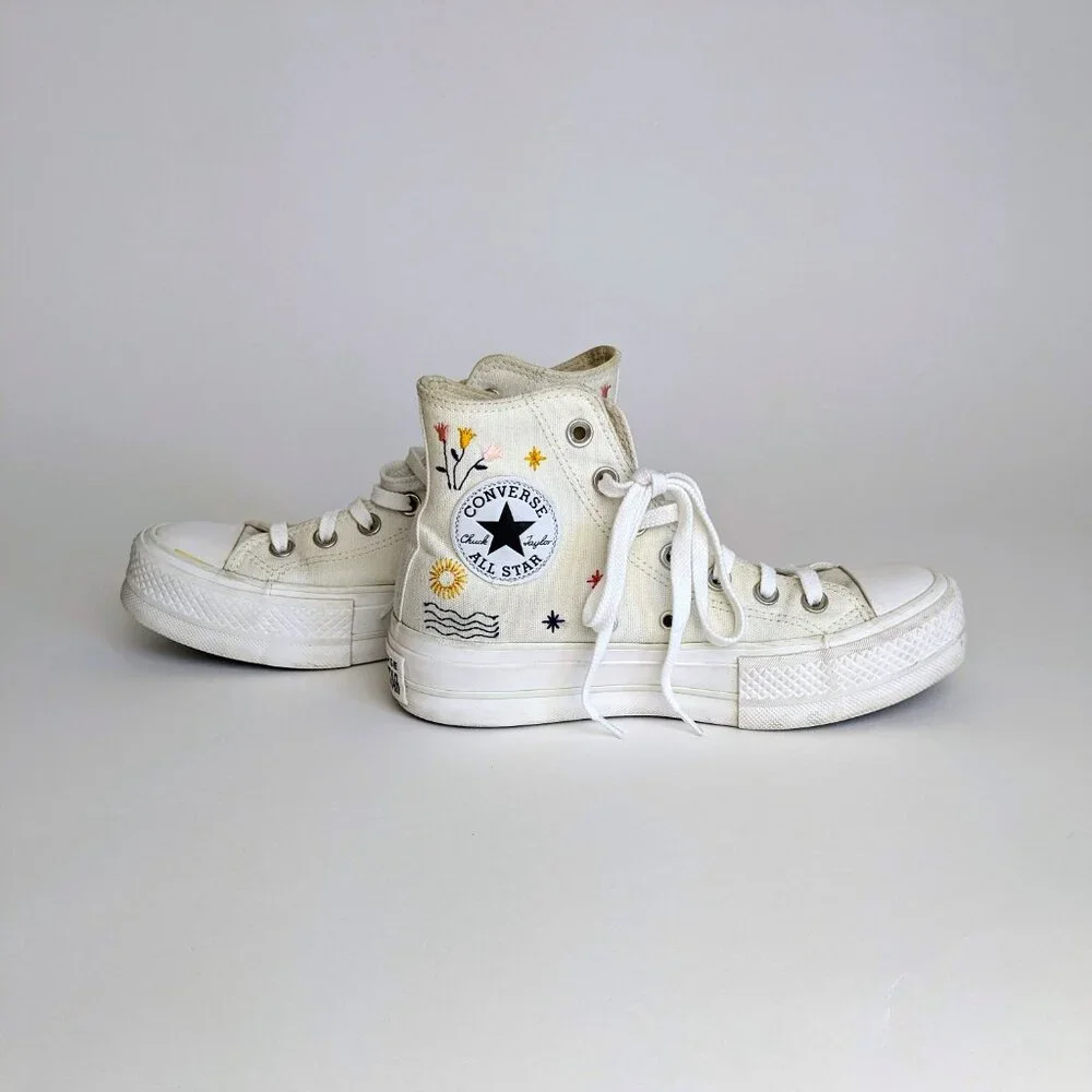 Converse Chuck Taylor All Star Lift Platform Embroidered size : 6.5 - Picture 5 of 9